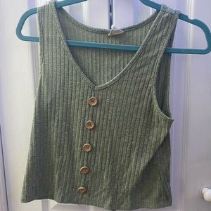 olive green top